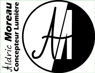Logo Aldric Moreau Concepteur Lumière