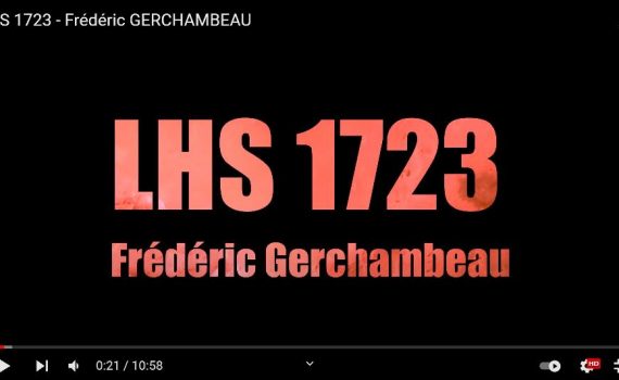 Image présentation clip vidéo LHS 1723 : Réalisation montage JL ANGER / Musique Frédéric Gerchambeau / A travers le titre on aperçoit la planete de type Mars